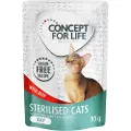 Concept for Life Sterilised Cats okse uten korn – i gelé - 48 x 85 g