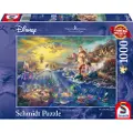 Schmidt Disney The Little Mermaid Ariel Thomas Kinkade Puslespill 1000 brikker Schmidt