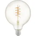 Eglo - LED-filamentlyspære - form: G125 - E27 - 4 W (ekvivalent 26 W) - klasse G - varmt hvitt lys - 2200 K