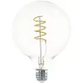 Eglo - LED-filamentlyspære - form: G125 - E27 - 4.5 W (ekvivalent 35 W) - klasse F - varmt hvitt lys - 2700 K - gjennomsiktig