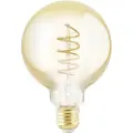 Eglo E27 LED G95 gul globus dimbar dekorativ pære med spiral og varmhvitt lys