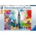 Ravensburger London Postcard, 500 stykker, Bygninger, 12 år