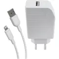 Muvit Pakke Usb-transformator Og Lightning-kabel 1.2m 2.4a 2.4a 12w