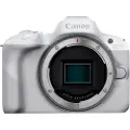 Canon EOS R50 - Digitalkamera - speilløst - 24.2 MP - APS-C - 4K / 30 fps - 2.5optisk x-zoom RF-S 18-45 mm F4.5-6.3 IS STM linse - Wi-Fi, Bluetooth - hvit