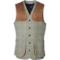 Chevalier Wiston Shooting Tweed Vest Men Willow Green Checked S
