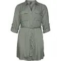 Vero moda Bumpy Kjole Med Lange Ermer