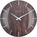 Nextime NeXtimeVeggklokke Edge Wood Dome, diameter 35 cmBrunVeggklokker & bordklokkerFra Homeroom