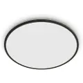 Signify Superslim-taklampe, 15 W, Sort, Hvit, IP54, Hage, Terrasse, II, Tidsriktig, Hage