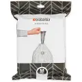 Brabantia søppelsekker M størrelse, 60 liter, 40 stk pakke, hvit