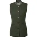 Chevalier Allington Fill100 Tweed Vest Women Dark Green 42W