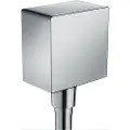 Hansgrohe FixFit Square slangetils. m/KV krom