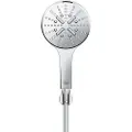 GROHE 26581000, Håndholdt dusjhode, Krom, Krom, Silikon, Vegg, 9,5 l/min, Tyskland
