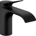 Hansgrohe HG Vivenis 1-grebs - håndvaskarmatur 80 uden bundventil, mat sort