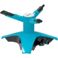 Cellfast 53-460, Roterende sprinkler, 250 m², 6 stang, Sort, Blå