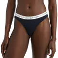 Tommy Hilfiger for woman. UW0UW03835 Thong with logo on waistband navy (XS), Homewear, Cotton