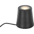 QAZQA Moderne hagespot svart rund IP65 - Lennard