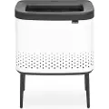 Brabantia 200502, 60 l, Rektangulær, MDF, Hvit, Sort