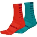 Endura Stripe Coolmax Sokker 2 Par