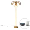QAZQA Smart gulvlampe gull 156 cm inkl. 2 Wifi G95 - Botanica