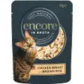 Encore Cat Pouch 16 x 70 g - Kylling med brun ris