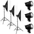 Bresser Brt-210b Studio Flash Set W 3x200