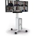 Durable COWORKSATION TV-rullevogn Kan indstilles i højden 48,3 cm (19) - 109,2 cm (43) Højdeindstilling