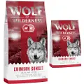 Wolf of Wilderness Økonomipakke: 2 x 12 kg Wolf of Wilderness Tørrfôr - Crimson Sunset - Lam og geit