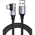 UGREEN USB til USB-C-kabel, vinklet UGREEN US385, 3A, 1m (svart)