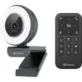 Sandberg Streamer USB Webcam Pro Elite - Direktestrømningskamera - farge - 2560 x 1440 - lyd - USB 2.0 - H.264, H.265, MJPEG, YUY2