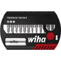 Wiha FlipSelector Standard, 12 stykker, Philips, Pozidriv, Torx, Polyester, PH2 PZ1 PZ2 PZ3 T15 T20 T25 T10 T30 T40, 25 mm, 25,4 / 4 mm (1 / 4)