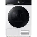 Samsung DV90BB7445GES7, Frittstående, Frontmatet, Kondensasjon, Hvit, Rotasjon, Berøringskontroll, Riktig/Høyre