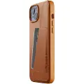 Mujjo Leather Wallet Case for iPhone 15 Plus - Brun