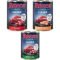 Rocco Classic Prøveblanding 6 x 400 g - Eksklusiv-Mix: Okse pur, Okse/Laks, Okse/And