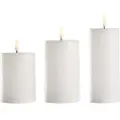 NORDFORM NORDFORM3 KUBBELYS MED 3D-FLAMME LED MED FJERNKONTROLLHvitDekorativ julebelysningFra Homeroom