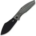 Bestech Lockness - Blackwash - Black Canvas Micarta foldekniv