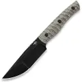 Bestech Heidi Blacksmith #2 - Blackwash - Canvas Micarta