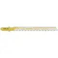 Kwb 620120, Stikksagblad, Sponplate, Glassfiber armert plastik, Løvtre, Laminat, Plast, Tre, Bimetall, Gult, Rustfritt stål, 7,5 cm, 2,5 mm