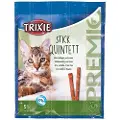 Trixie Premio Quadro-Sticks, Fjerkræ/Lever 5 × 5 g - (24 pk/ps)