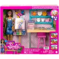 Barbie Avslappende Og Skapende Kunststudio Lekesett Og Dukke