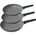 EDM Sett Med Nonstick-panner I Profesjonell Kvalitet 3 Enheter