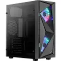 Aerocool Glider - Tempered Glass Edition - mid tower - ATX - Kabinett - Tower - Svart