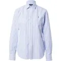 Ralph Lauren for woman. 211891377004 Blue striped shirt (40), Casual, Cotton, Classic, Long sleeve
