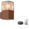 QAZQA Smart klassisk gulvlampe bronse med hvit inkl. Wifi A60 - Ashley