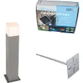 QAZQA Utendørslampe 50 cm grå med jordspyd og kabelhylse - Denmark