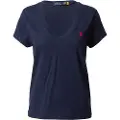 Ralph Lauren for woman. 211902403002 Navy cotton knitted T-shirt (L), Casual, Short sleeve