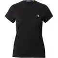 Ralph Lauren for woman. 211898698007 Black cotton knitted T-shirt (XL), Casual, Short sleeve