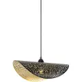 QAZQA Oriental hengende lampe svart med gull 50 cm - Japke