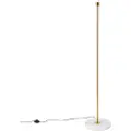 QAZQA Moderne gulvlampe messing - Kaso