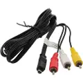 24hShop AV-kabel for Sony DCR-DVD101E / HDR-HC3 - 10-pinners til RCA/S-Video, 1,5 meter