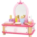 Viga Toys Toys Viga Rosa sminkebord i tre med speil + tilbehør